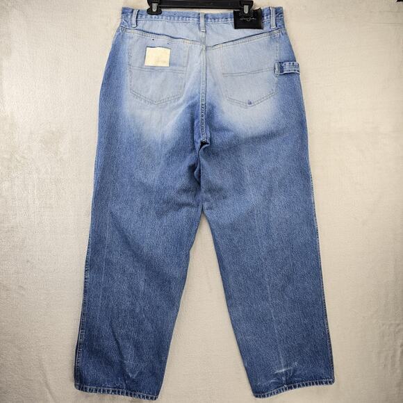 Vintage Sean John Jeans Mens 36x31 Blue Y2K Baggy Wide Skater Hip Hop Faded - Picture 7 of 16